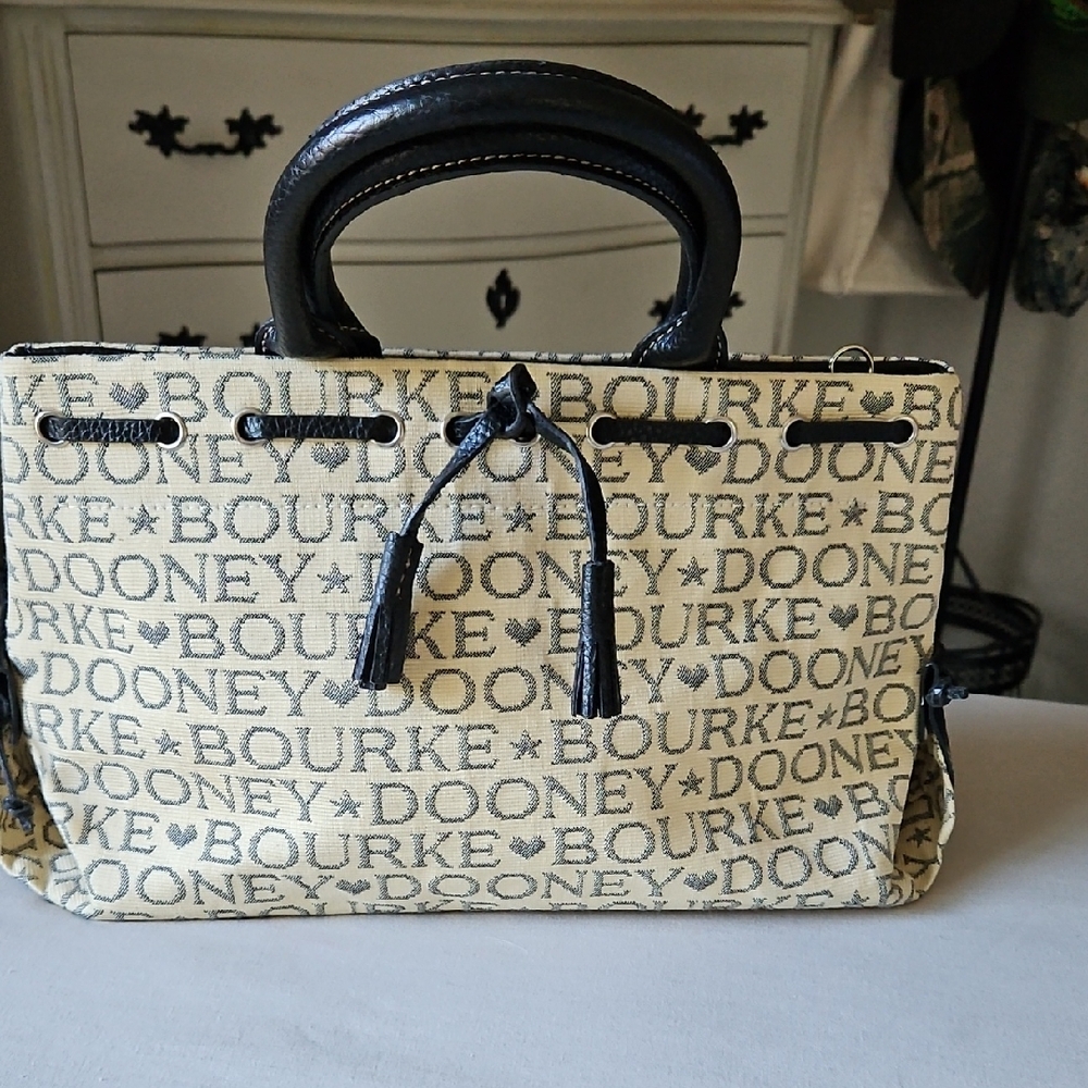 Dooney & Bourke Black and Cream Women's Bag